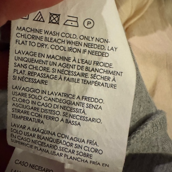 NWOT Club Monaco Snap-Back Top Heather Gray Sz S Elevated Athleisure - Picture 9 of 9